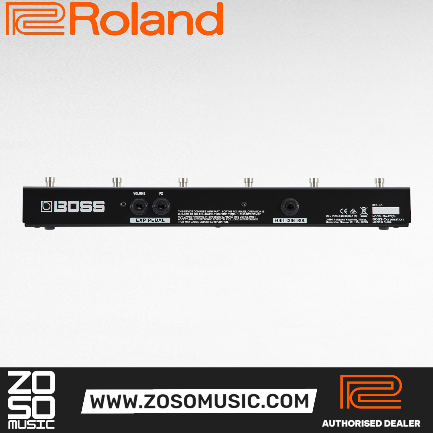 Roland GA-FC GA Foot Controller (GAFC), ROLAND, PEDAL & EFFECTS ACCESSORIES, roland-pedal-effects-accessories-ga-fc, ZOSO MUSIC SDN BHD