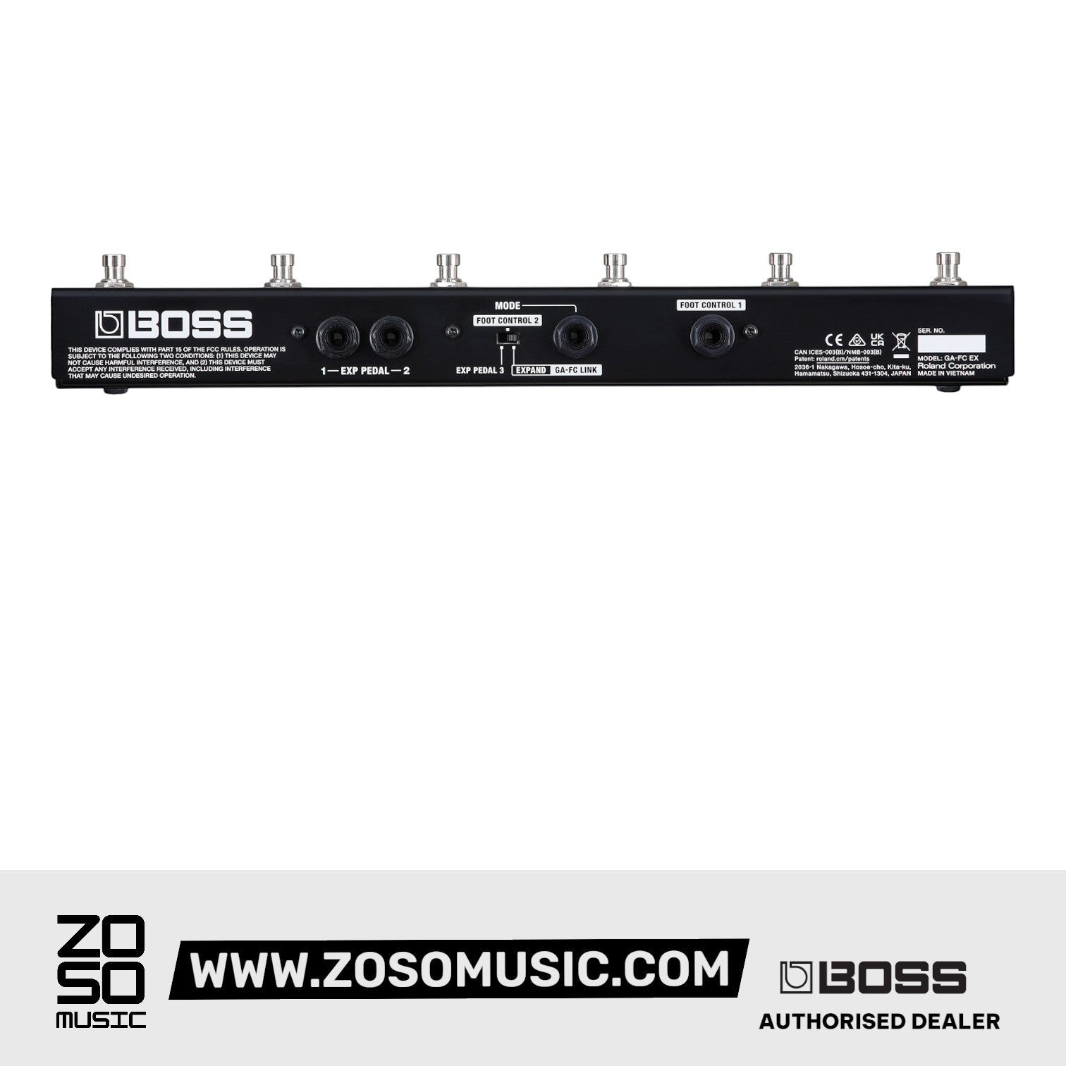 Boss GA-FC EX Foot Controller for BOSS Katana Amplifiers |  BOSS |  FOOT CONTROLLER |  Zoso Music