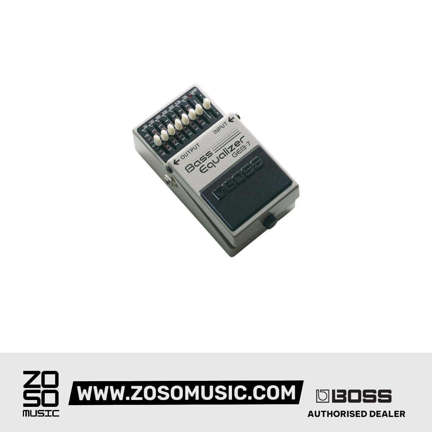 BOSS GEB-7 7-BAND BASS EQUALIZER PEDAL | BOSS , Zoso Music