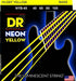 DR Strings NYB-45 NEON Yellow Coated Nickel Plated Bass Strings | 4-String Medium (045 - 105) |  DR STRINGS |  STRINGS-BASS GUITAR |  Zoso Music