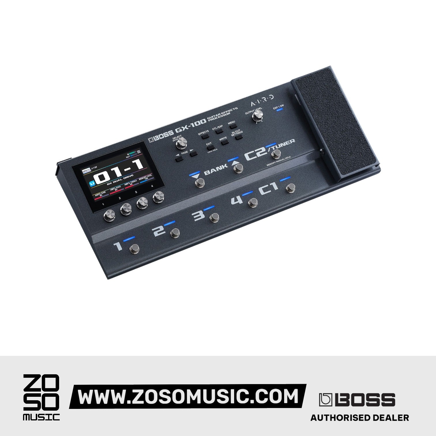 BOSS GX-100 GUITAR / BASS MULTI EFFECTS PEDAL with FREE BAG | BOSS , Zoso Music