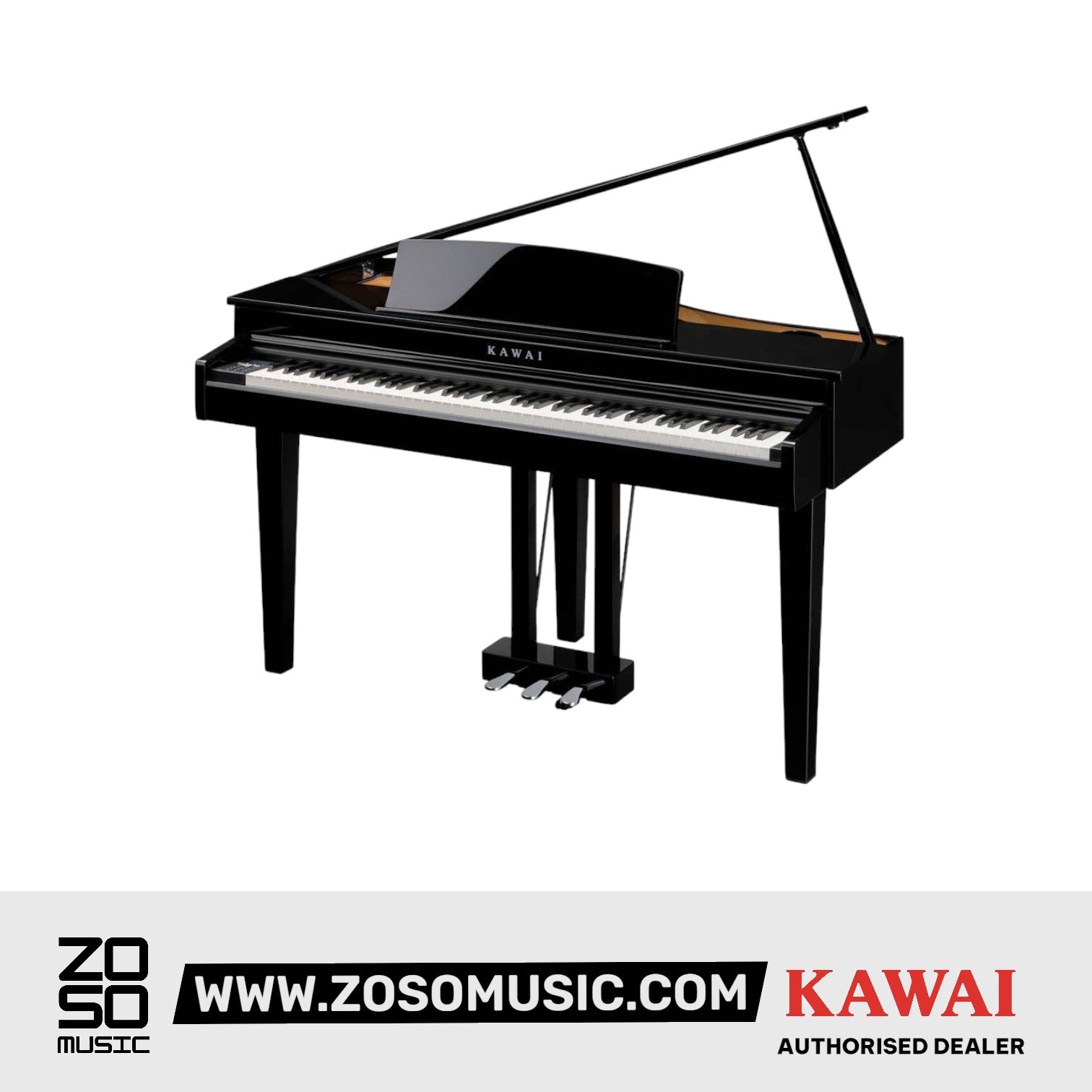 Kawai DG30 88-key Digital Grand Piano |  KAWAI |  PIANO-HYBRID |  Zoso Music