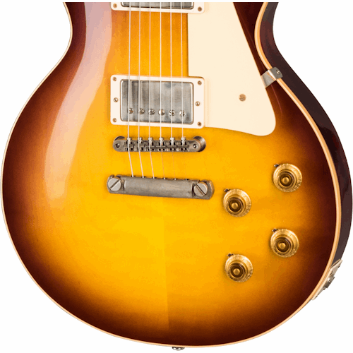 Gibson 1958 Les Paul Standard Reissue VOS Electric Guitar, Bourbon Burst (LPR58VOBBNH1)