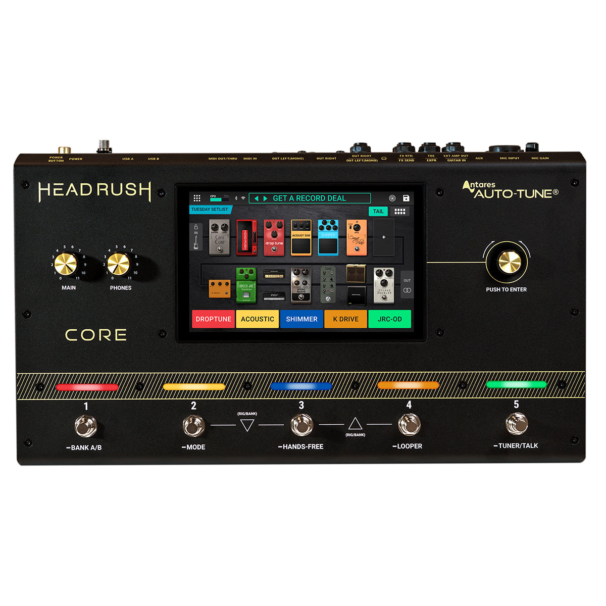 Headrush Core Guitar Multi-effect/Amp Modeler/Vocal Processor Unit ( FREE Upgrade XVIVE U2 Wireless Guitar System )