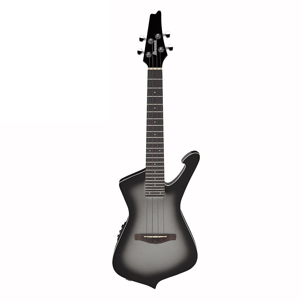 Ibanez UICT100 Iceman Electric Tenor Ukulele - Metallic Gray Sunburst |  IBANEZ |  UKULELE |  Zoso Music