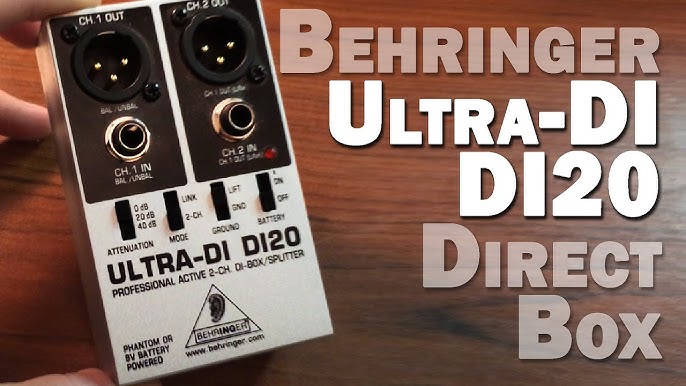 Behringer Ultra-DI DI20 2-channel Active Direct Box / Splitter (DI-20)