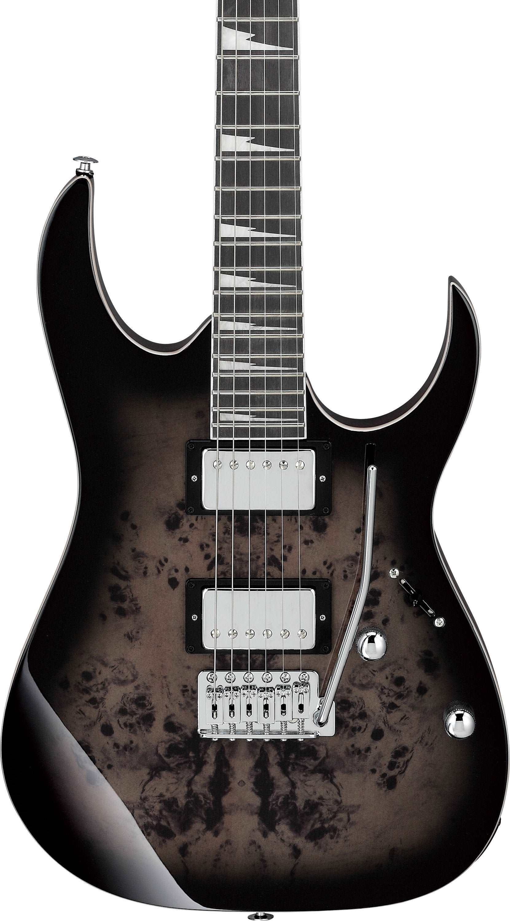 Ibanez Grg220pa1-bkb Electric Guitar, Transparent Brown Black Burst