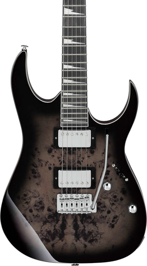 Ibanez Grg220pa1-bkb Electric Guitar, Transparent Brown Black Burst