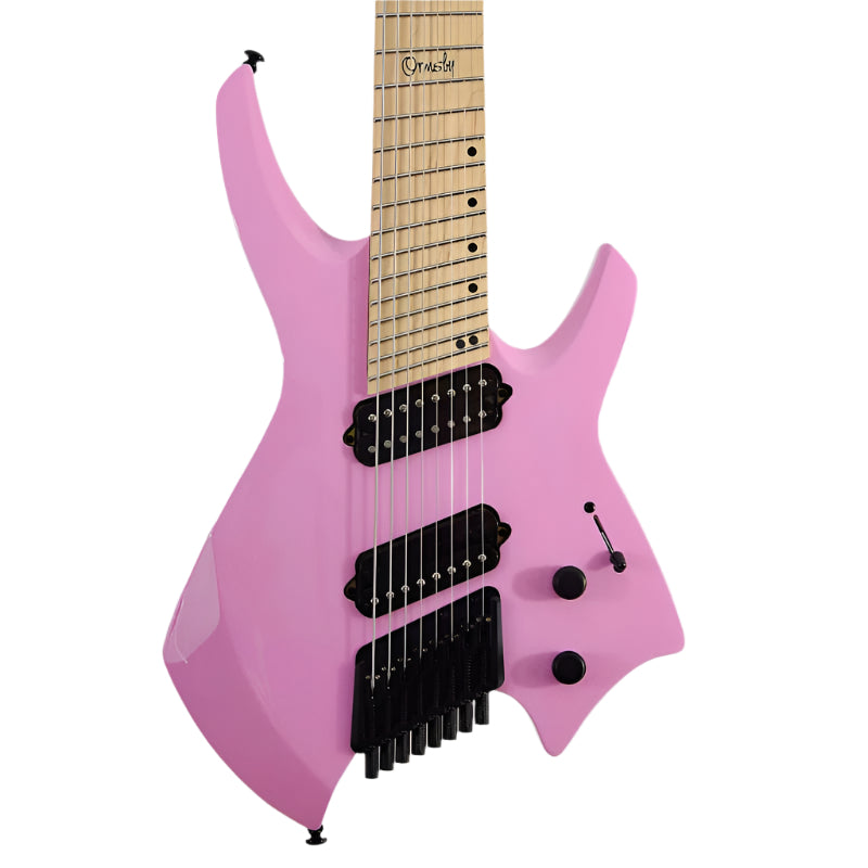 Ormsby HEADLESS GOLIATH GTR RUN 14B - SHELL PINK 6 STRING Electric Guitar | Zoso Music Sdn Bhd
