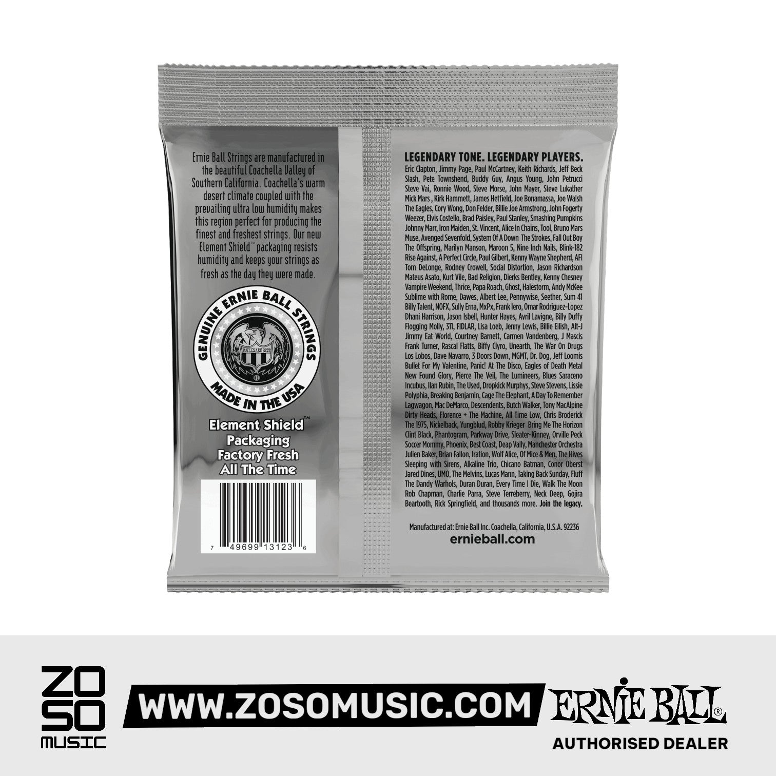 Ernie Ball Super Slinky Titanium RPS Coated Electric Guitar Strings, 9-42