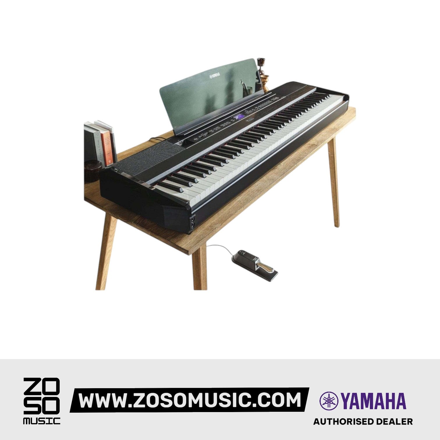 Yamaha P-525 88-key Digital Piano with Speakers - Black