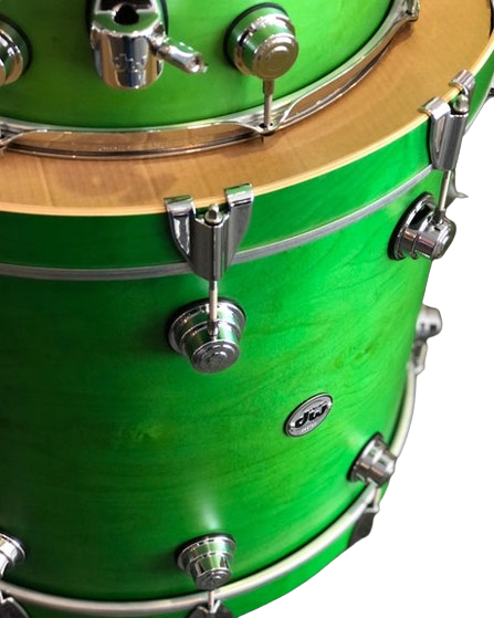 DW USA Collector's All-Maple 6-Pc Shell Pack, Satin Oil Lime Green