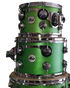 DW USA Collector's All-Maple 6-Pc Shell Pack, Satin Oil Lime Green |  DW |  DRUM-SNARE DRUM |  Zoso Music