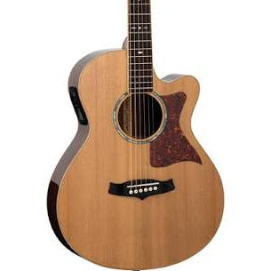 Tanglewood TW45RE Sundance Reserve All Solid Superfolk Acoustic Guitar with Cutaway, Hard Case & Fishman Presys Plus Electronics