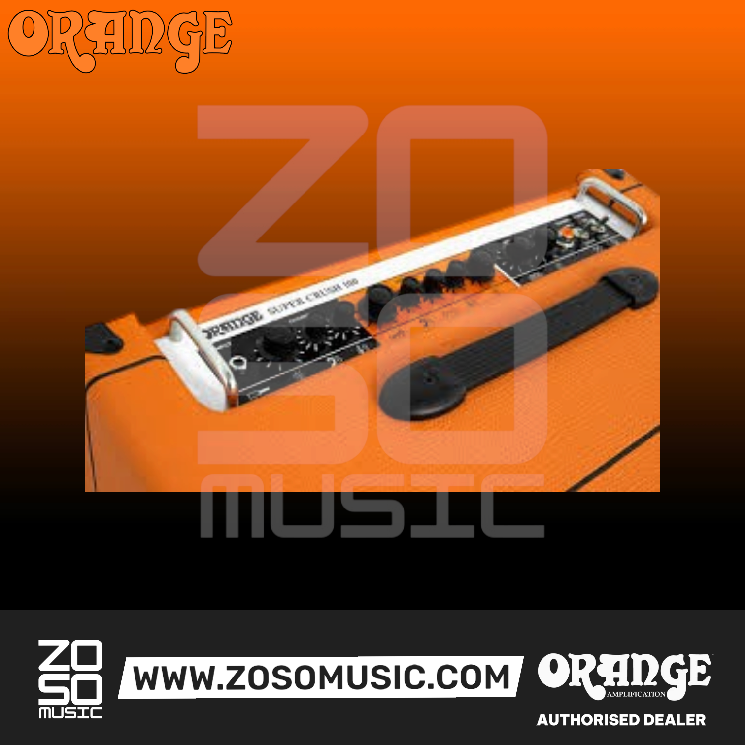 Orange Super Crush 100 - 100-watt Solid-state 1 x 12" Combo - Orange |  ORANGE |  AMPLIFIER-CABINET |  Zoso Music