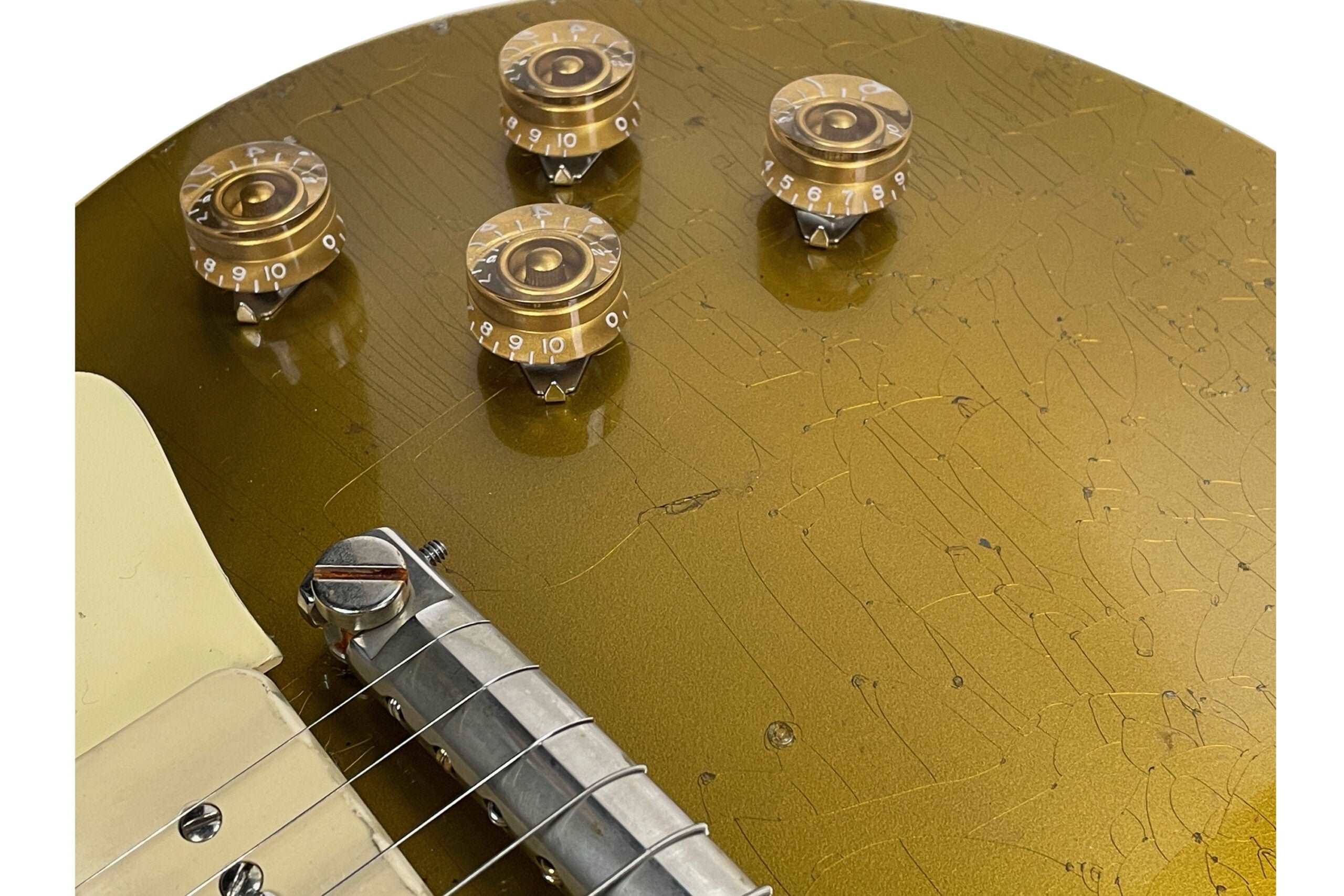 Gibson 1954 Les Paul Goldtop Reissue Heavy Aged  Electric Guitar, Double Gold (LPR54HADGNH1)