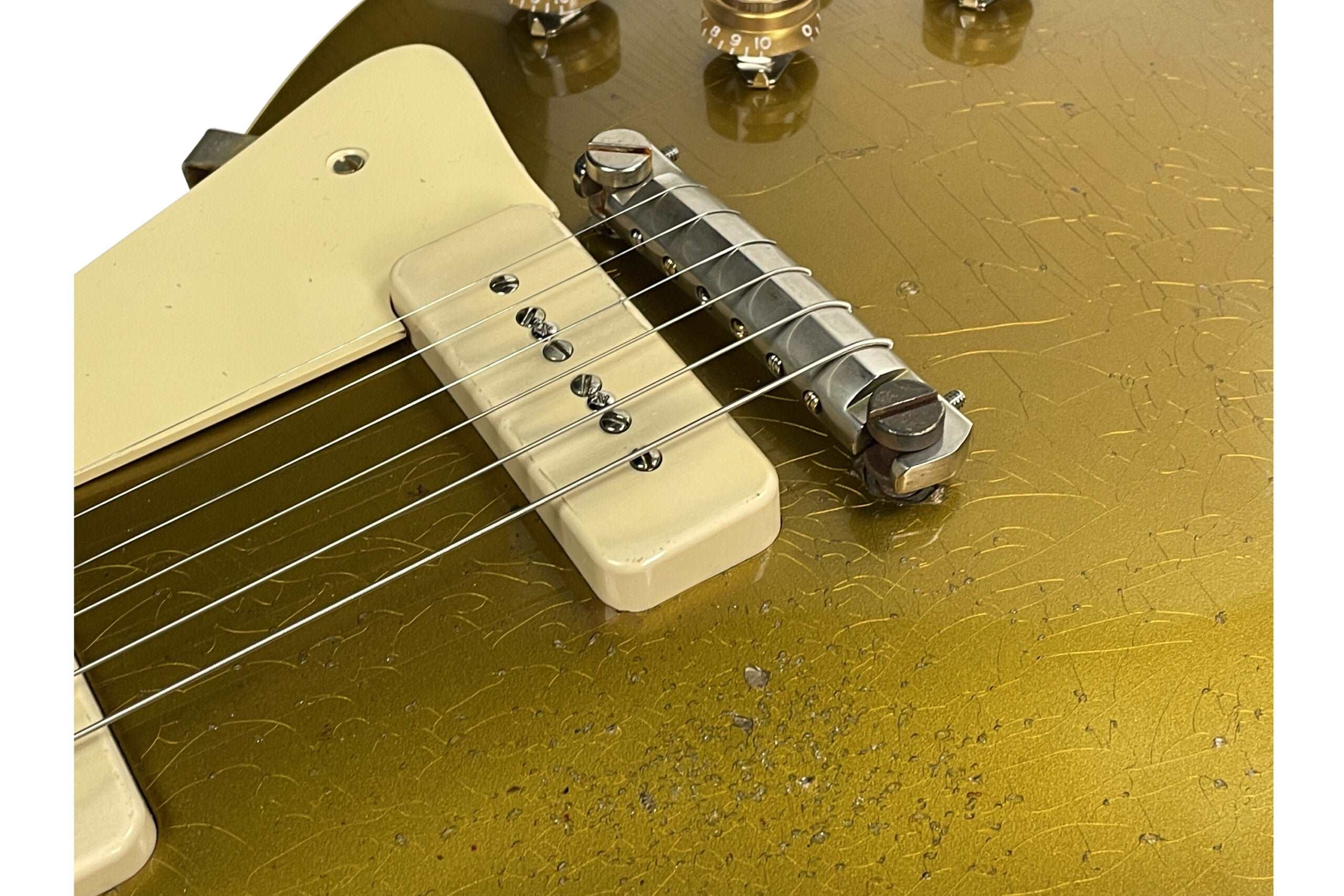 Gibson 1954 Les Paul Goldtop Reissue Heavy Aged  Electric Guitar, Double Gold (LPR54HADGNH1)