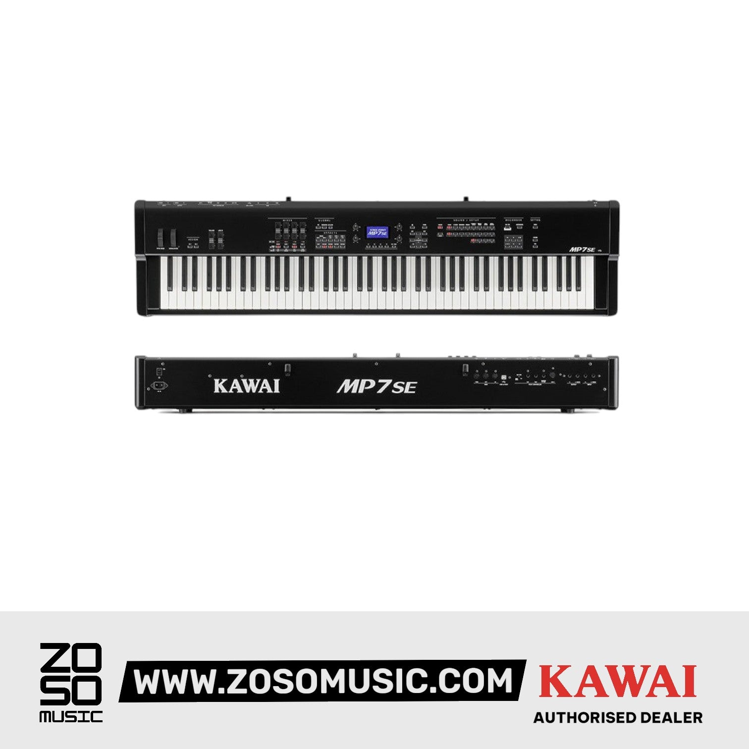 KAWAI MP SERIES MP7SE DIGITAL PIANO 88 KEYS W/PORTABLE STAND BENCH & HEADPHONE BLACK, KAWAI, DIGITAL PIANO, kawai-digital-piano-mp7se, ZOSO MUSIC SDN BHD