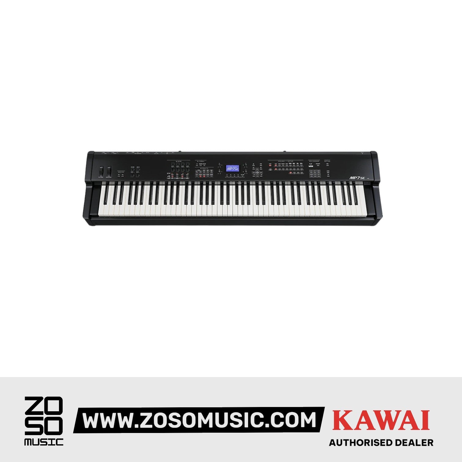 KAWAI MP SERIES MP7SE DIGITAL PIANO 88 KEYS W/PORTABLE STAND BENCH & HEADPHONE BLACK, KAWAI, DIGITAL PIANO, kawai-digital-piano-mp7se, ZOSO MUSIC SDN BHD
