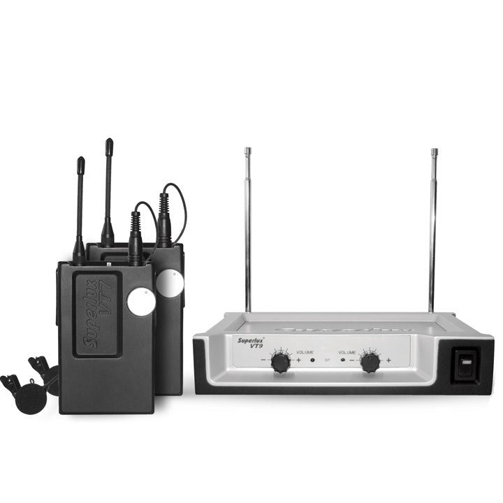 Superlux VT97/12A VHF Wireless microphone set,
w/ lavaliere mic x 2