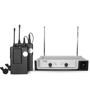 Superlux VT97/12A VHF Wireless microphone set,
w/ lavaliere mic x 2 |  SUPERLUX |  WIRELESS MICROPHONE SYSTEM |  Zoso Music
