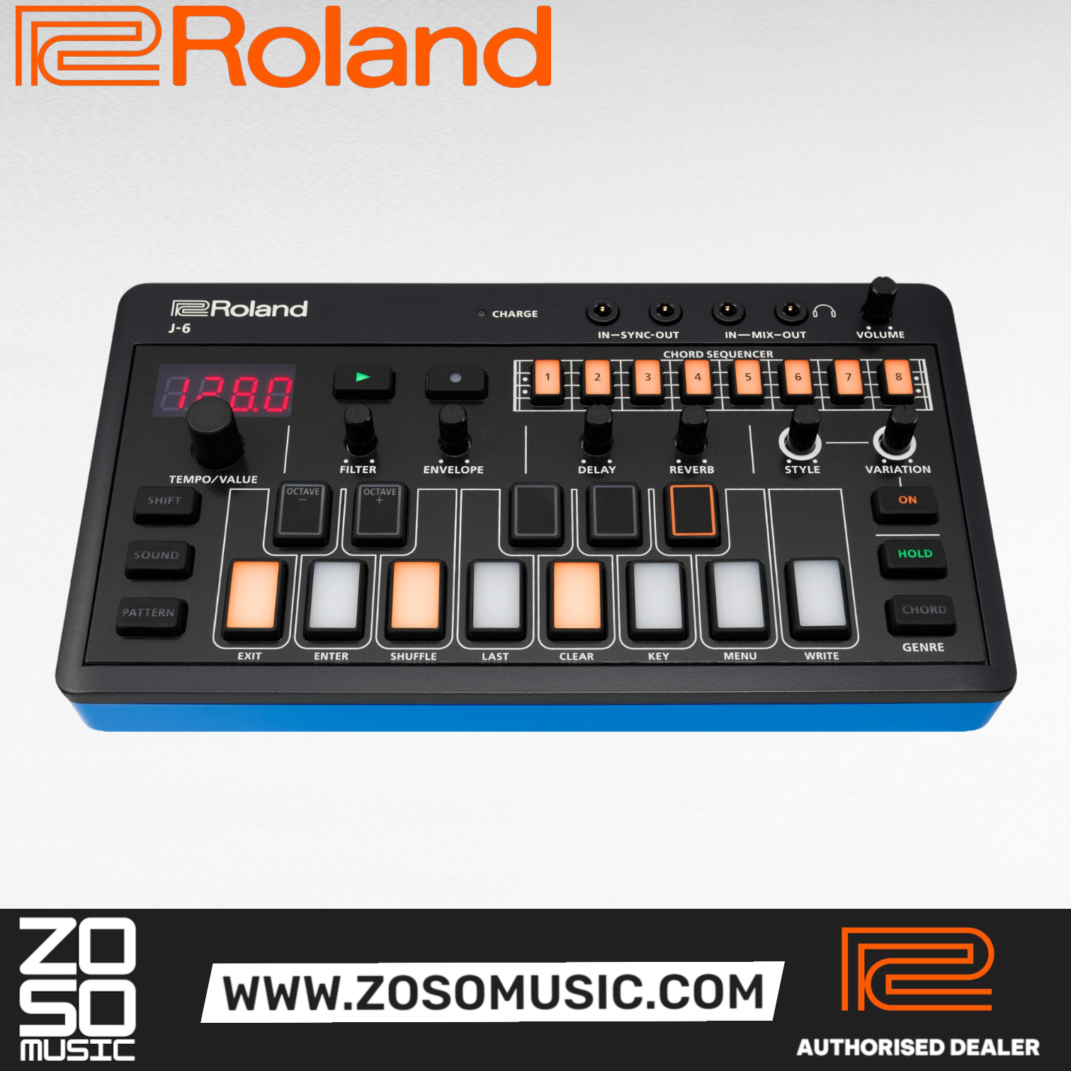 Roland Aira Compact J-6 Chord Synthesizer |  ROLAND |  SYNTHESIZER |  Zoso Music
