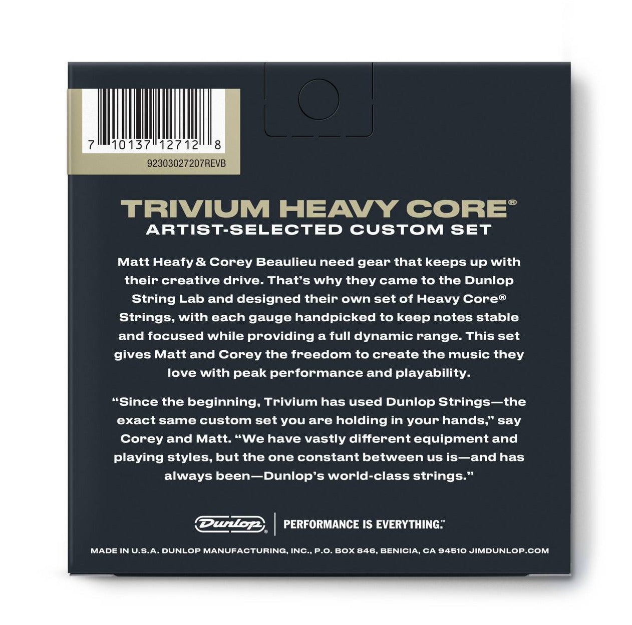 Jim Dunlop TVMN1063-7 Rear View Zoso Music