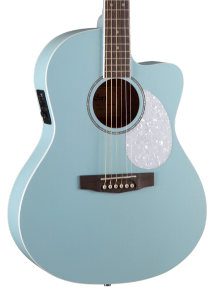 Cort Jade Classic Acoustic Guitar EQ With Bag Sky Blue Open Pore |  CORT |  ACOUSTIC GUITAR |  Zoso Music