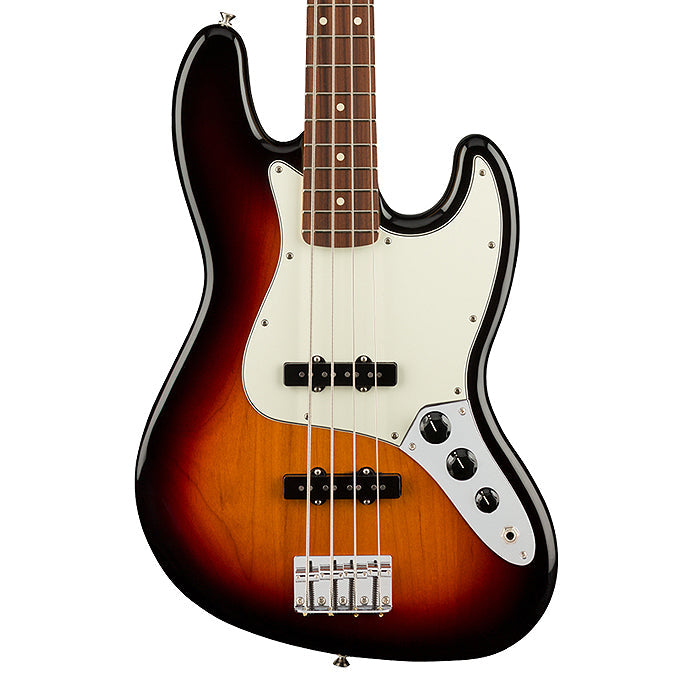 Fender Player Jazz Bass Guitar, Maple FB, 3-Tone Sunburst |  FENDER |  BASS GUITAR |  Zoso Music