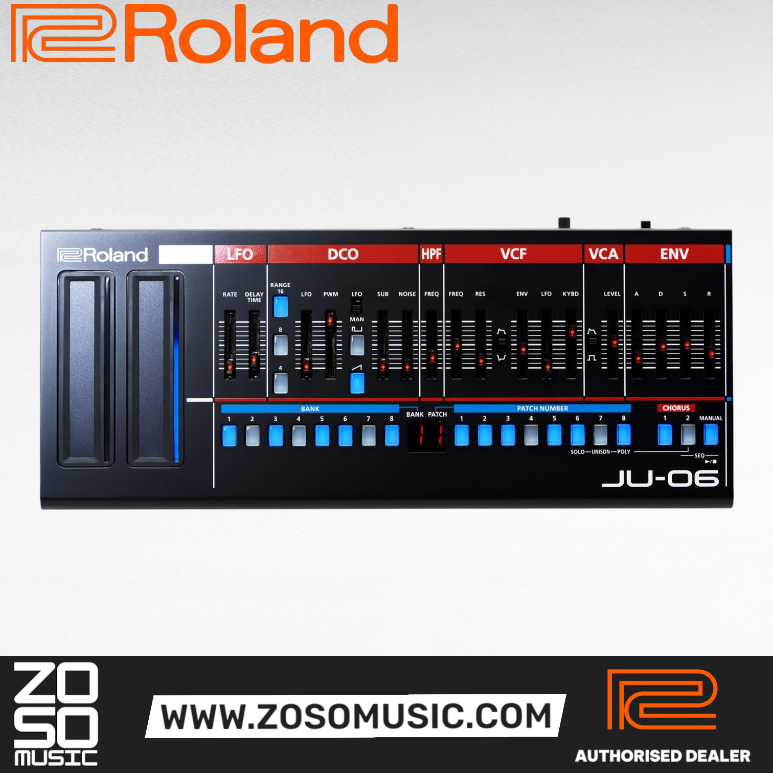 Roland Boutique Series JU-06 4-voice Synthesizer Module (JU06 JU 06), ROLAND, SYNTHESIZER, roland-synthesizer-ju-06, ZOSO MUSIC SDN BHD