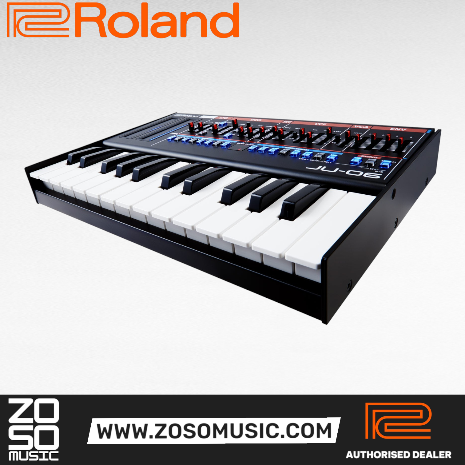 Roland Boutique Series JU-06 4-voice Synthesizer Module (JU06 JU 06), ROLAND, SYNTHESIZER, roland-synthesizer-ju-06, ZOSO MUSIC SDN BHD