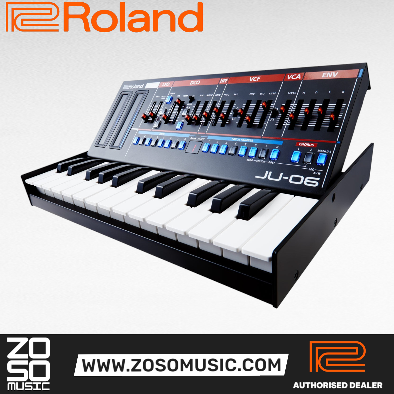 Roland Boutique Series JU-06 4-voice Synthesizer Module (JU06 JU 06), ROLAND, SYNTHESIZER, roland-synthesizer-ju-06, ZOSO MUSIC SDN BHD