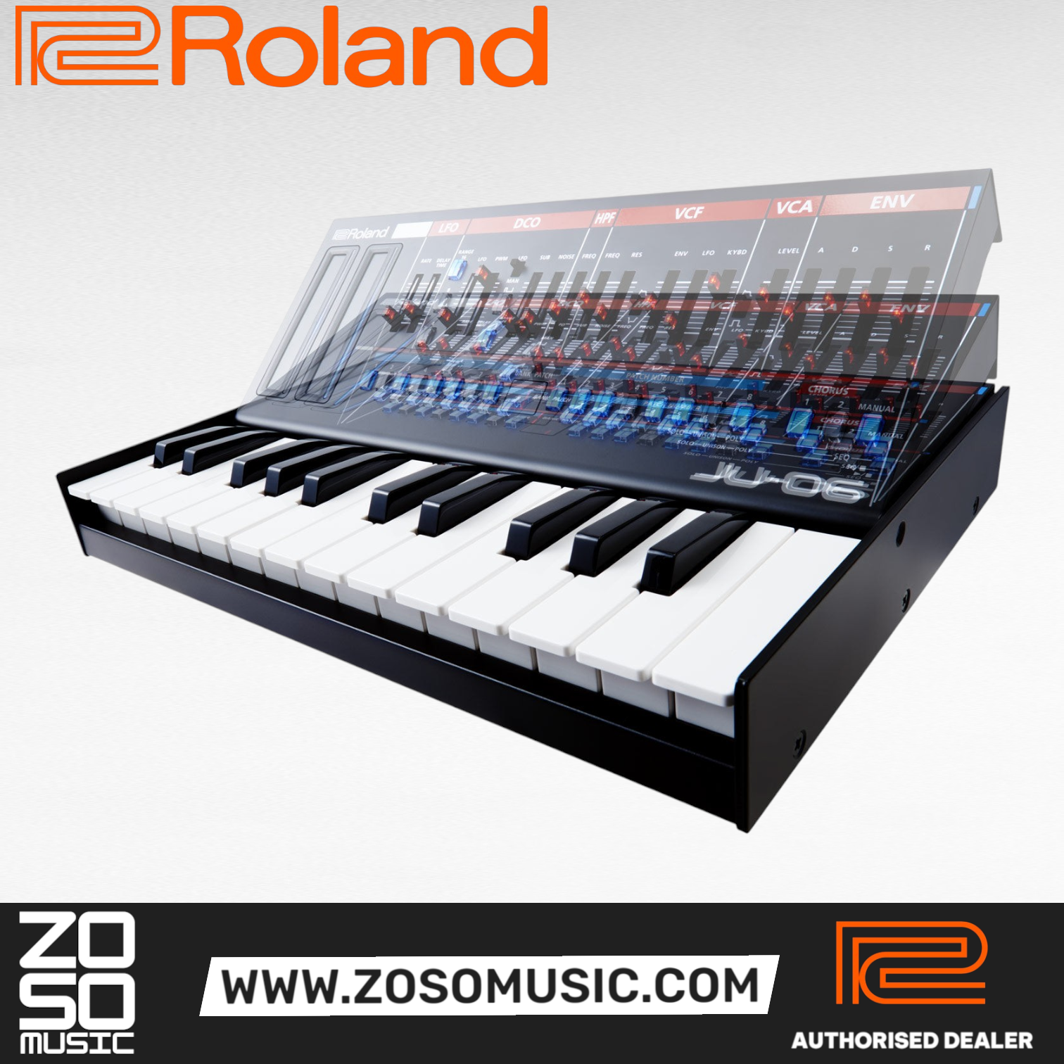 Roland Boutique Series JU-06 4-voice Synthesizer Module (JU06 JU 06), ROLAND, SYNTHESIZER, roland-synthesizer-ju-06, ZOSO MUSIC SDN BHD