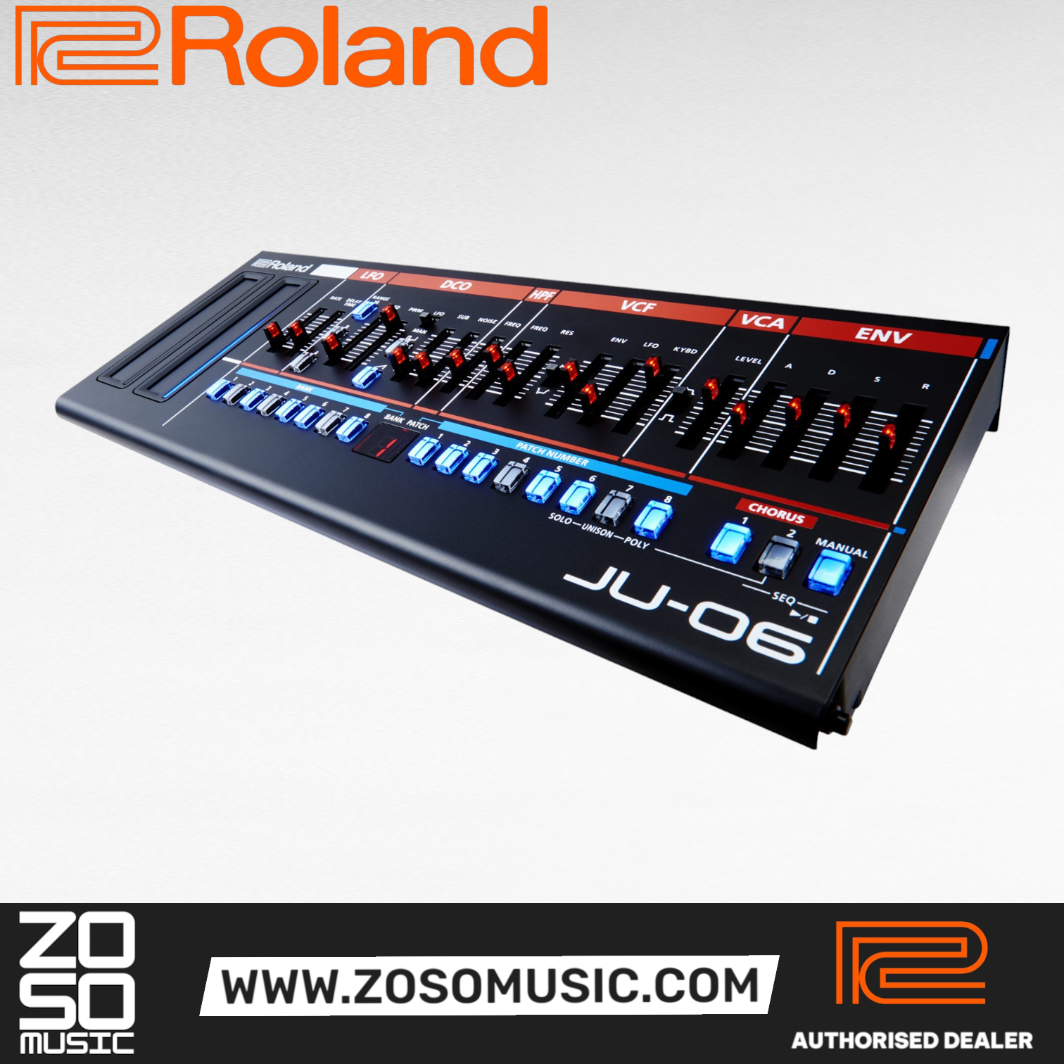 Roland Boutique Series JU-06 4-voice Synthesizer Module (JU06 JU 06), ROLAND, SYNTHESIZER, roland-synthesizer-ju-06, ZOSO MUSIC SDN BHD
