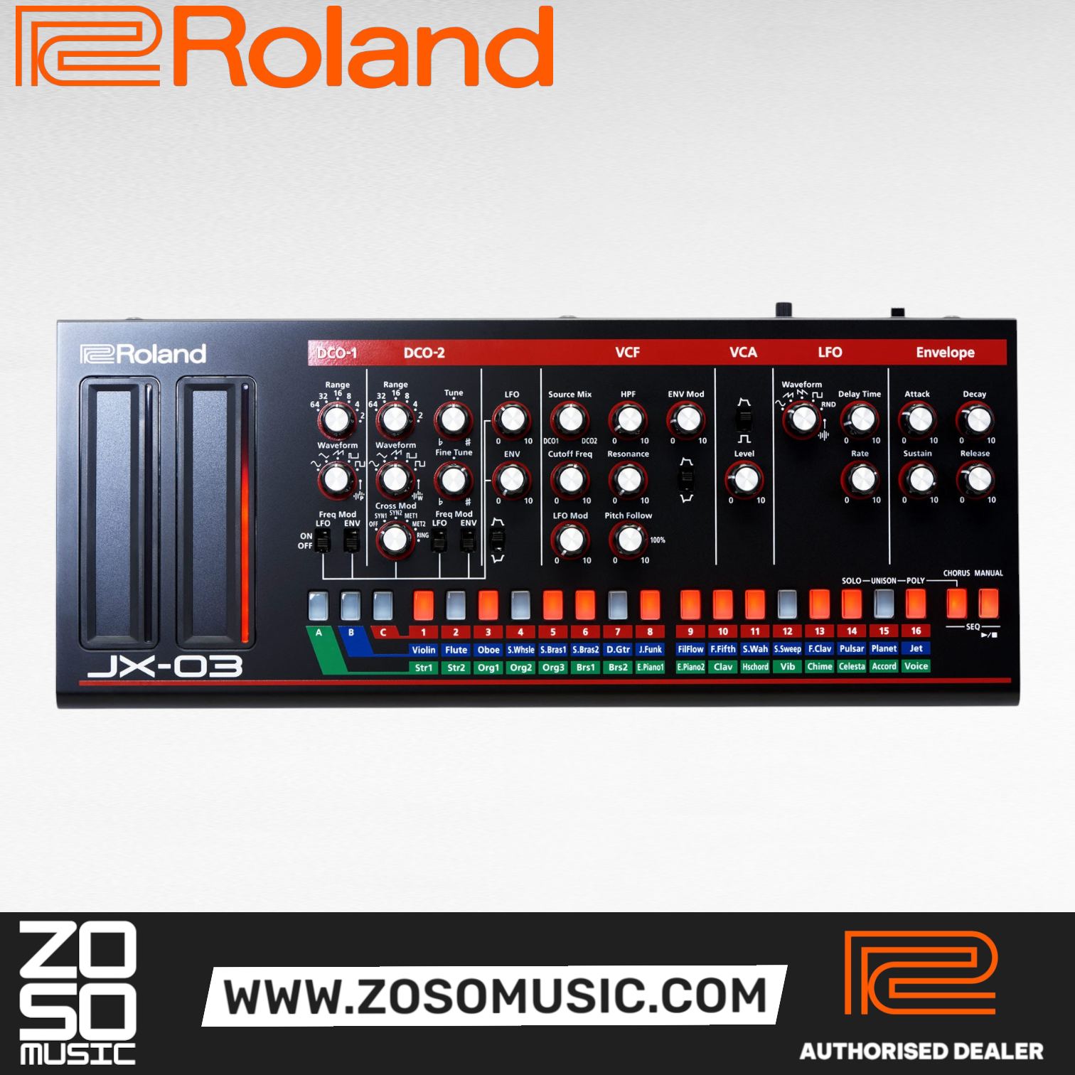 Roland Boutique Series JX-03 4-voice Synthesizer Module (JX03 JX 03), ROLAND, SYNTHESIZER, roland-synthesizer-jx-03, ZOSO MUSIC SDN BHD