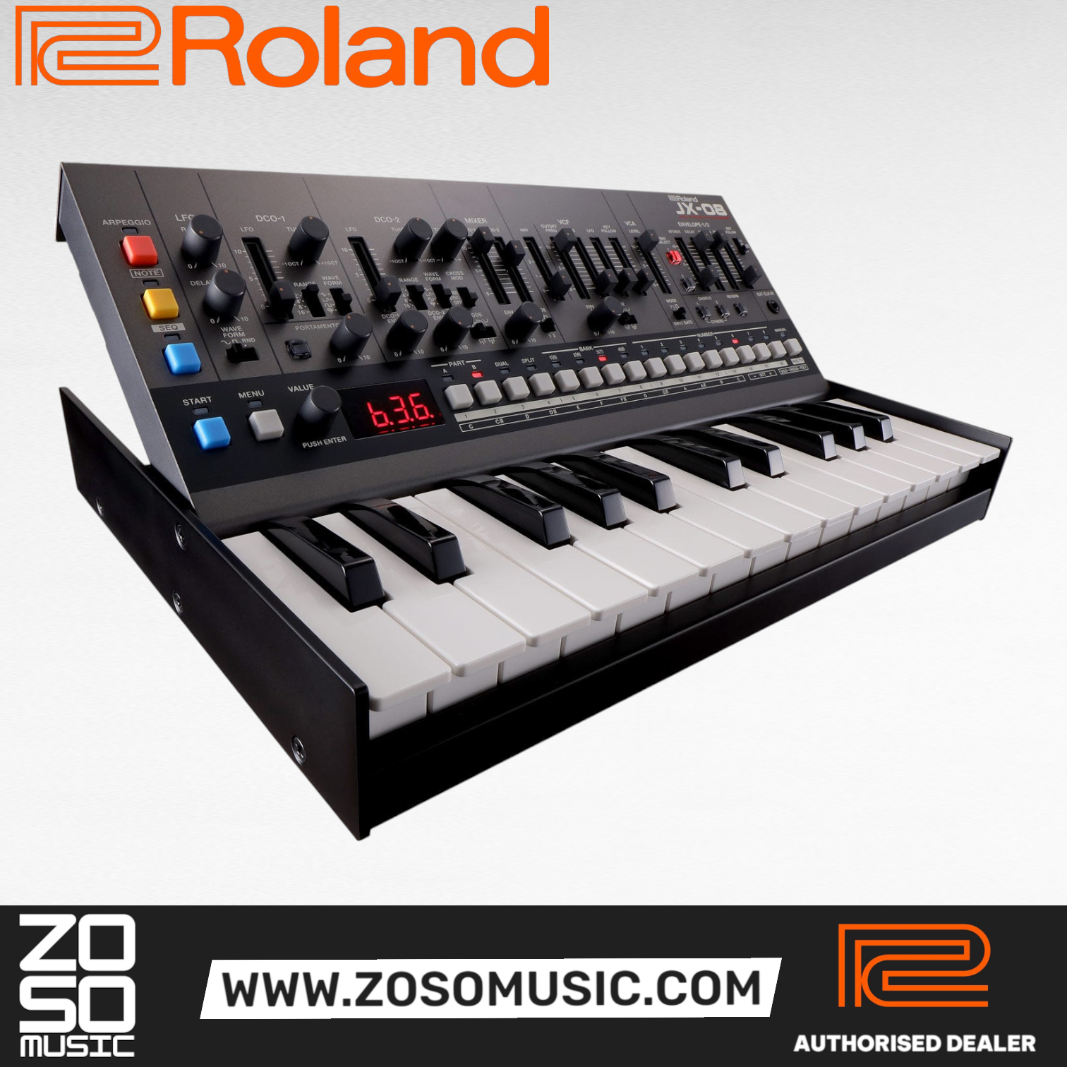 Roland JX-08 Boutique Series JX-8P Sound Module |  ROLAND |  SYNTHESIZER |  Zoso Music