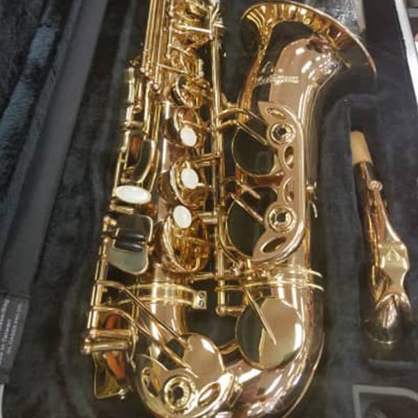 Antigua AS4240RLQ Powerbell Professional Alto Saxophone Brass Body With Case - Lacquer (AS4240 RLQ)