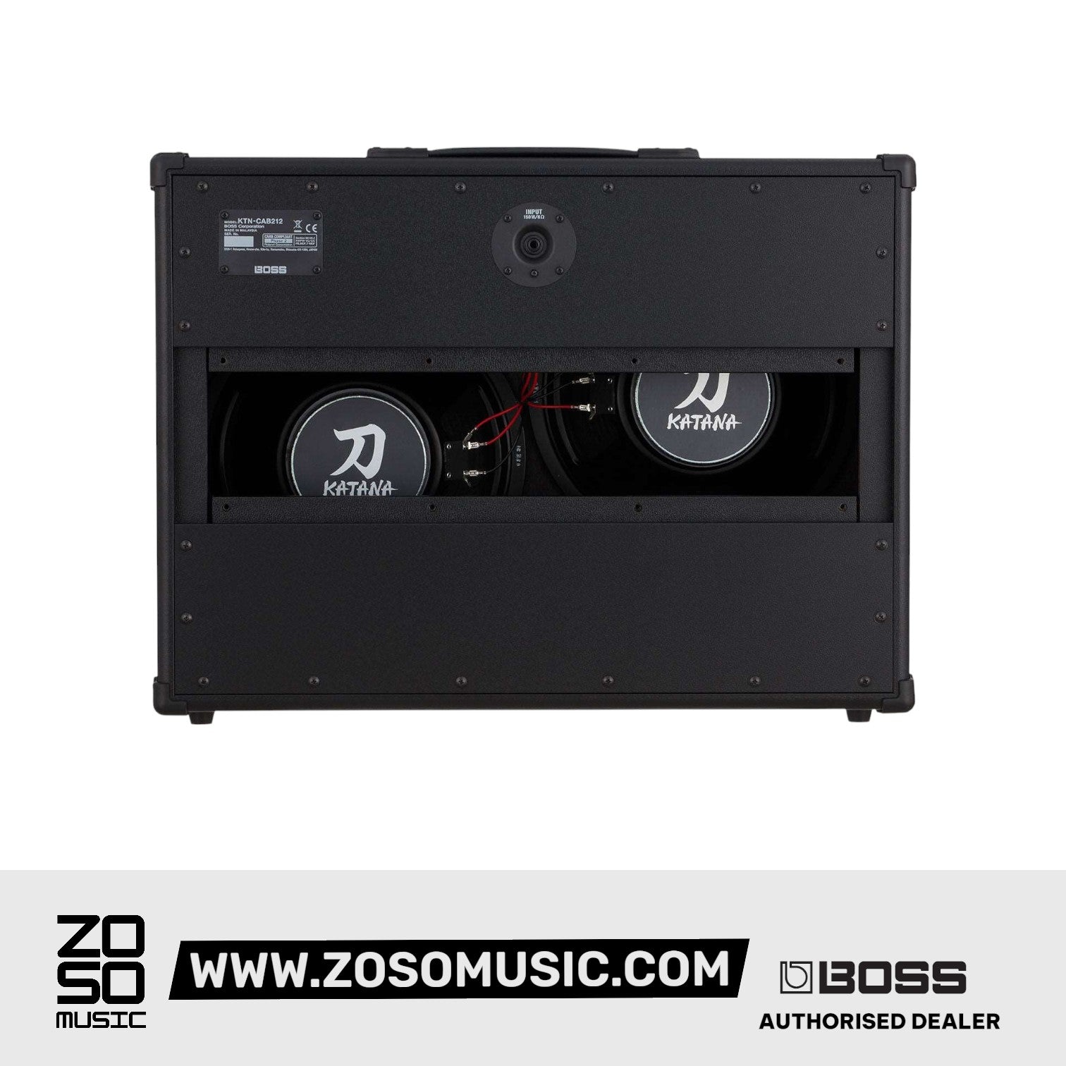 BOSS KATANA 150-WATT 2X12" CABINET, 150-WATT, 8-OHM, 2X12" CONVERTIBLE SPEAKER CABINET WITH CUSTOM-DESIGNED SPEAKERS ( 2X12IN/ 150W) | BOSS , Zoso Music