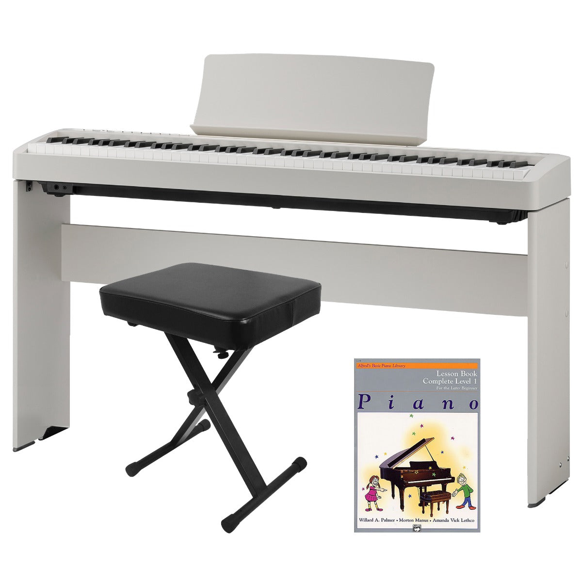 Kawai ES-120 88-key Digital Piano Set - Light Grey