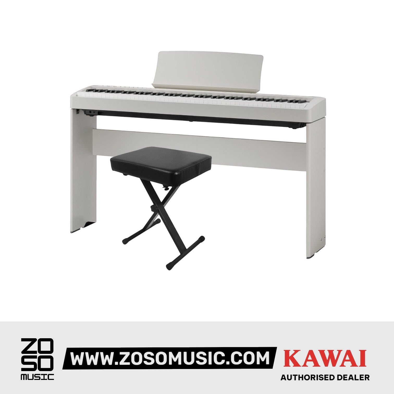 Kawai ES-120 88-key Digital Piano Set - Light Grey |  KAWAI |  PIANO-DIGITAL |  Zoso Music