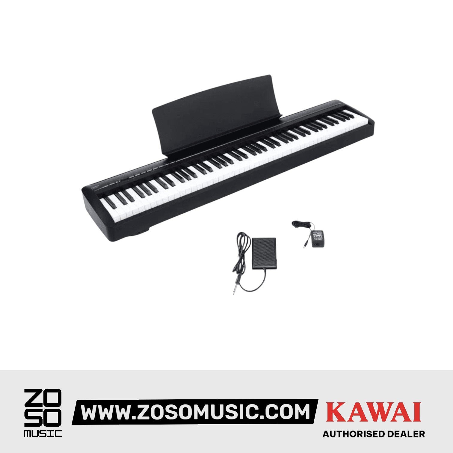 Kawai ES-120 Portable Digital Home Piano - Black |  KAWAI |  PIANO-DIGITAL |  Zoso Music