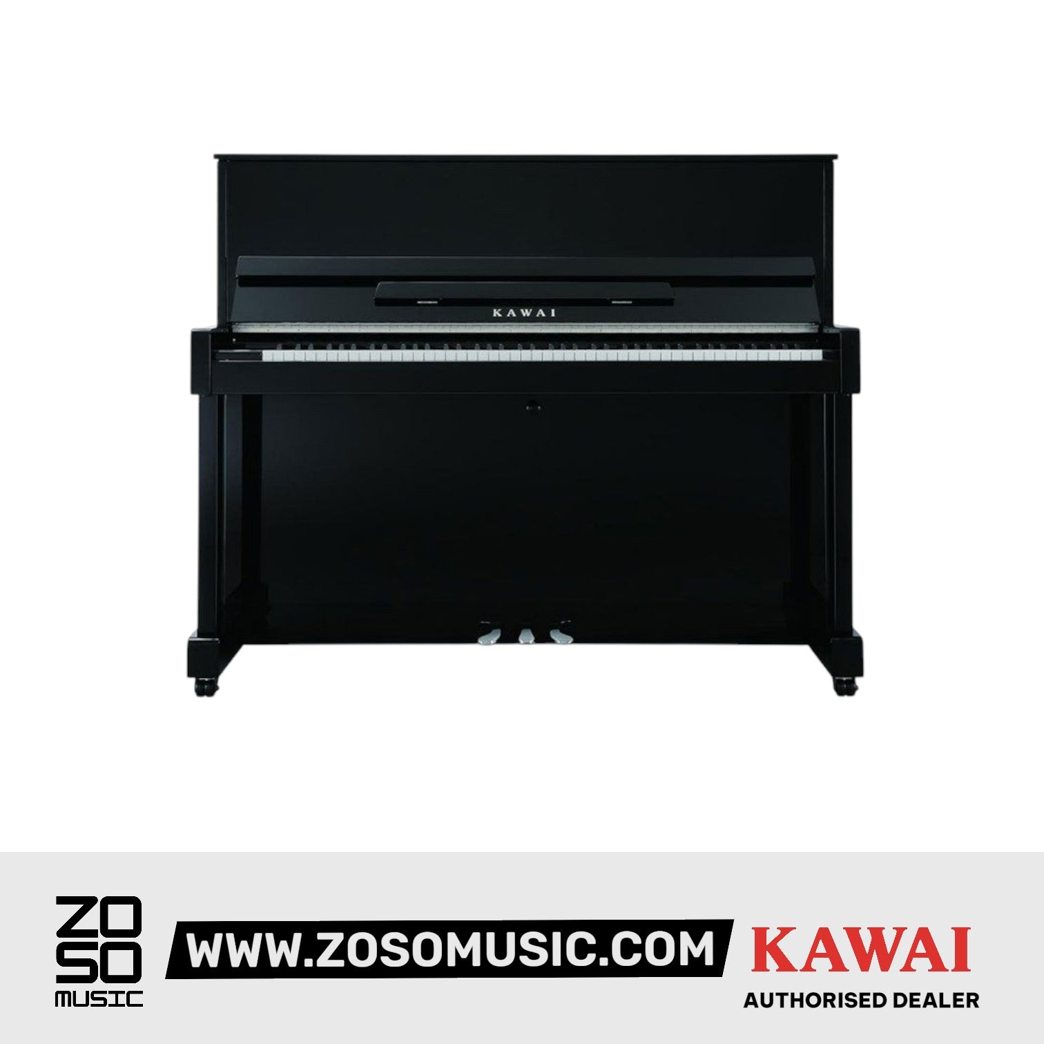 Kawai ND-21 Acoustic Upright Piano - Ebony Polish | Zoso Music Sdn Bhd