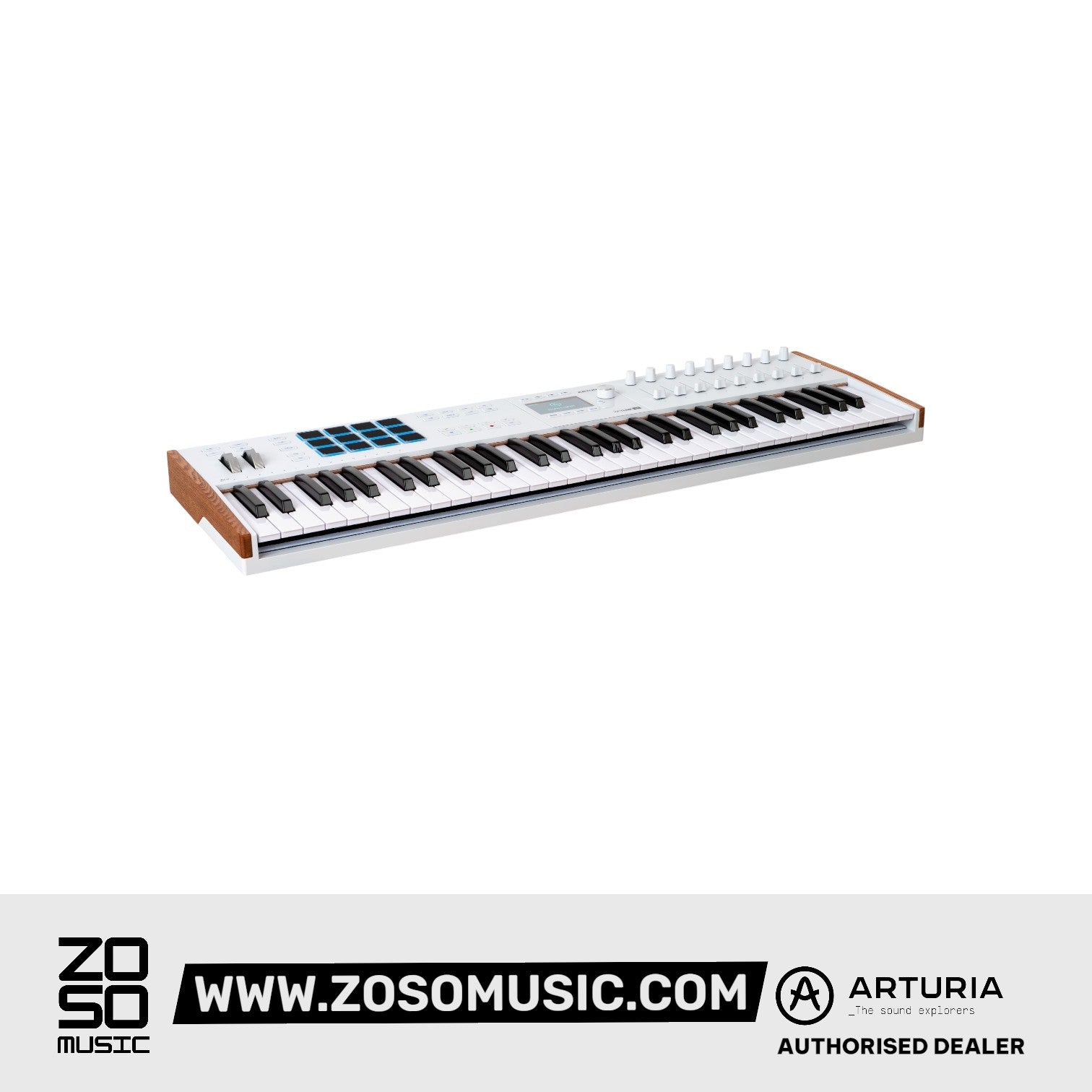 Arturia Keylab 61 MK3 Controller Keyboard, White |  ARTURIA |  KEYBOARD-MIDI CONTROLLER |  Zoso Music