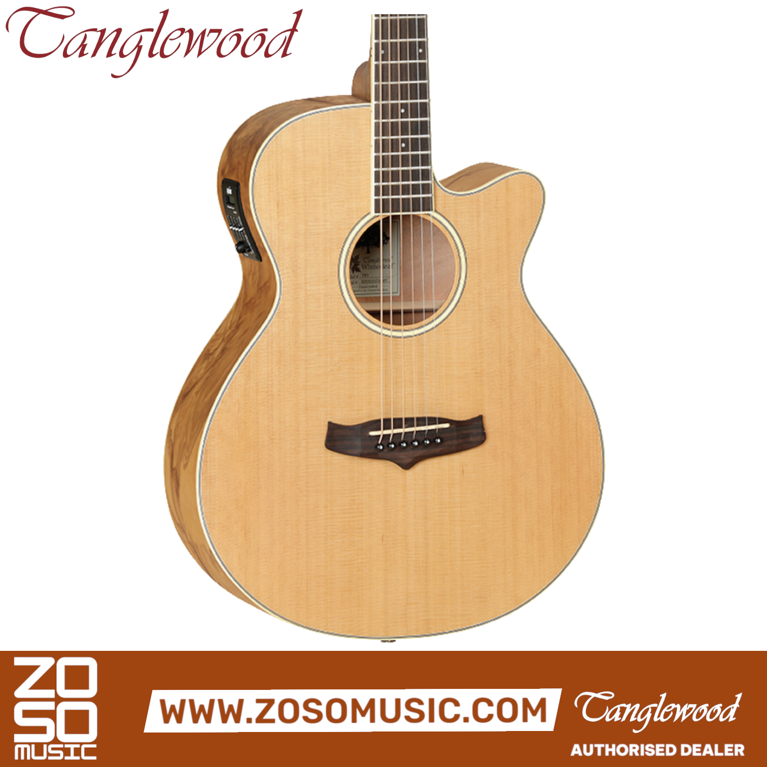 Tanglewood TW4CE NA Acoustic-Electric Guitar | Zoso Music Sdn Bhd