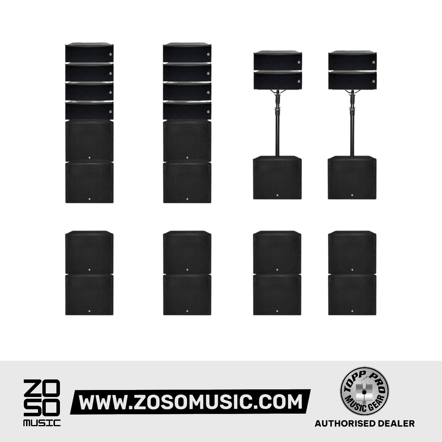 Topp Pro L-Array 28H Passive Line Array Loudspeaker |  TOPP PRO |  POWERED SPEAKER |  Zoso Music