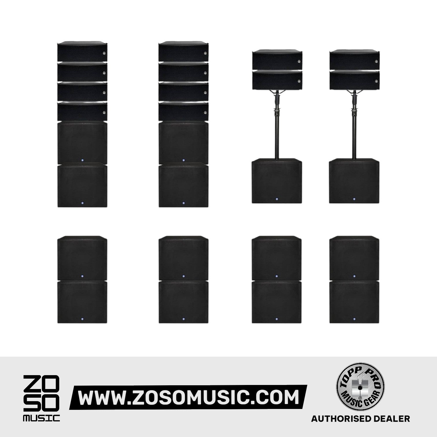 Topp Pro L-Array 28H Passive Line Array Loudspeaker |  TOPP PRO |  POWERED SPEAKER |  Zoso Music