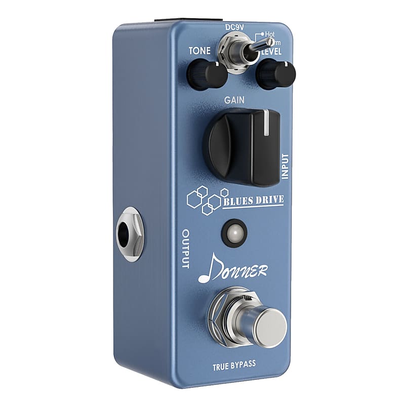 Donner Overdrive Guitar Pedal, Blues Drive Vintage Overdrive Effect Warm/Hot Modes True Bypass | Zoso Music Sdn Bhd