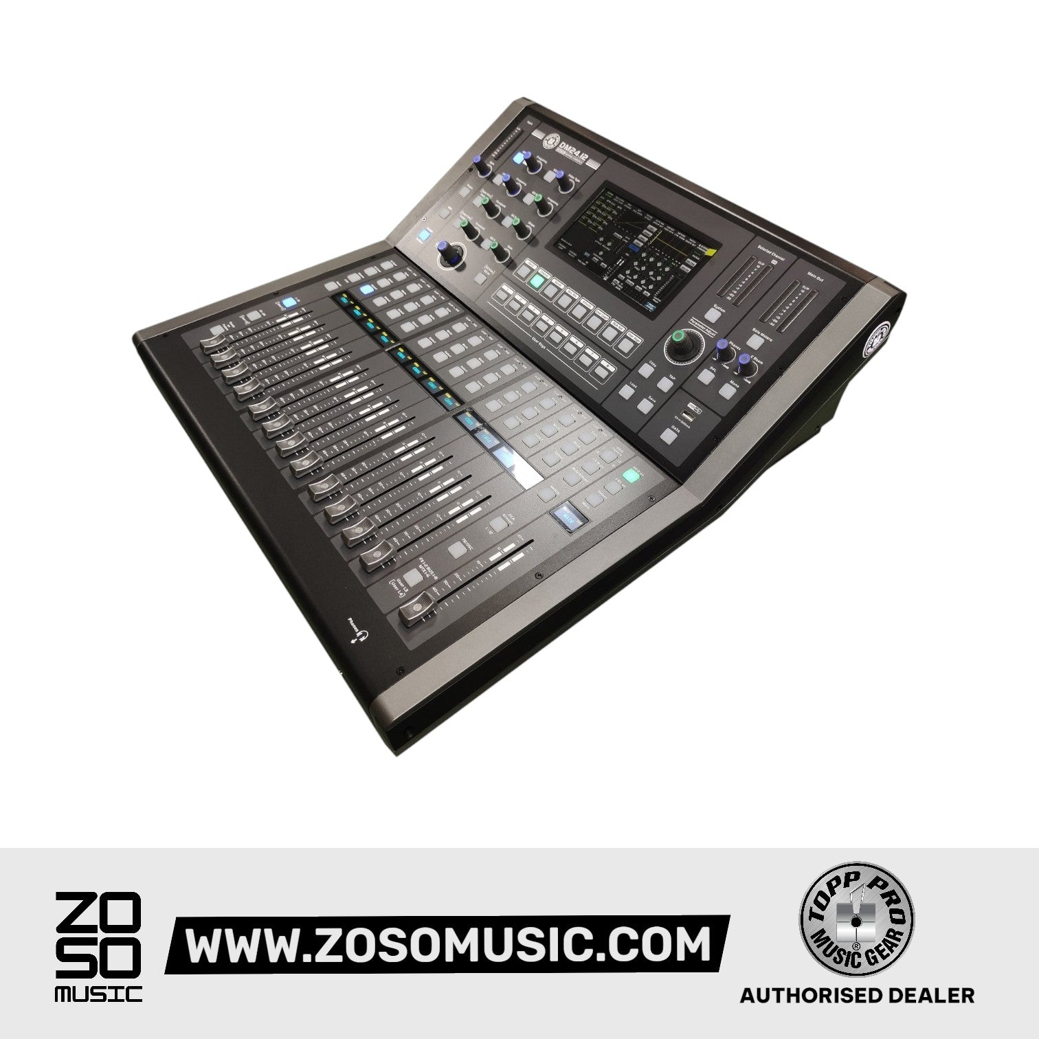 Topp Pro 24 CH Digital Mixer 12 Out 2 FX & 7" Touch Screen | Zoso Music Sdn Bhd