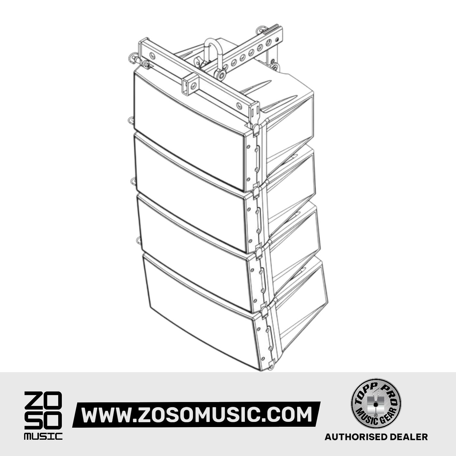 Topp Pro FLX 5 Passive Line Array Loudspeaker |  TOPP PRO |  POWERED SPEAKER |  Zoso Music