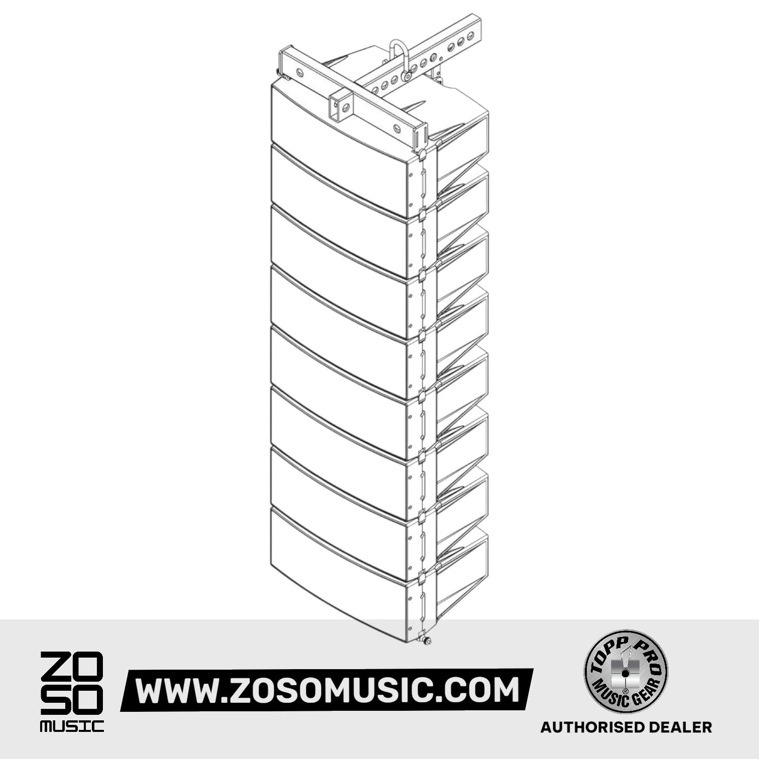 Topp Pro FLX 5 Passive Line Array Loudspeaker |  TOPP PRO |  POWERED SPEAKER |  Zoso Music